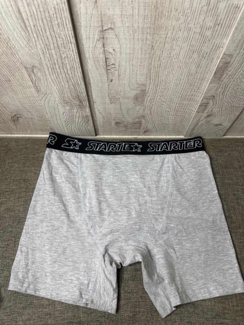 Starter Mens Size Large Boxer Briefs Blue Gray Cotton Blend Underwear Pack of 2 - Picture 7 of 8